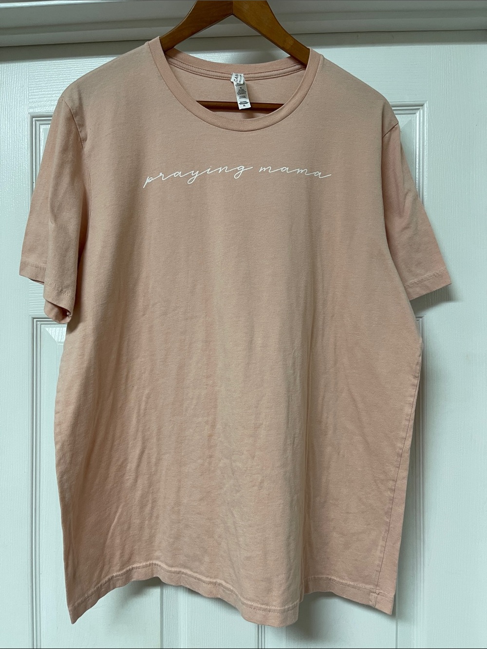Praying Mama Short-Sleeve Shirt - Dusty Peach